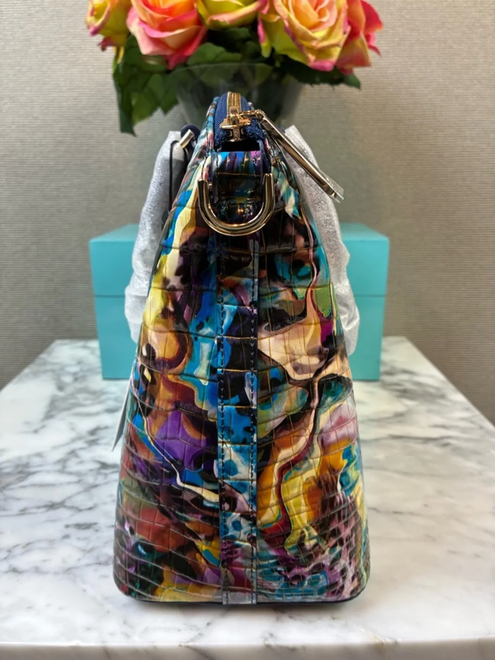 Brahmin Euphoria Melbourne Multicolor Duxbury Bag - NWT & Dustbag 🔥 🔥 🔥 - Picture 4 of 10